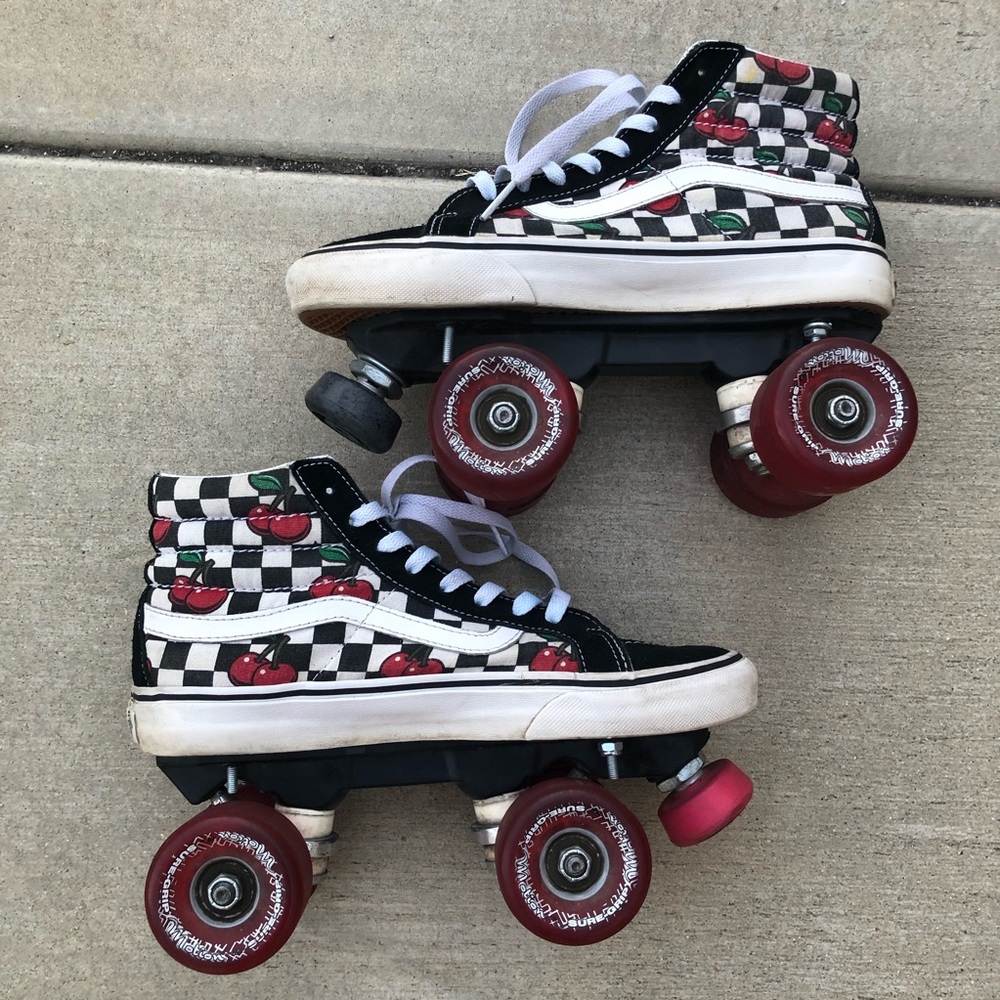 Vans Custom Roller Skates Sure-Grip Wherls Men’s 6.5 Women’s 8 No Insoles